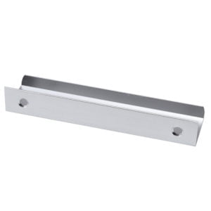 Contemporary Kitchen lip pull handles Rockingham Brushed aluminium