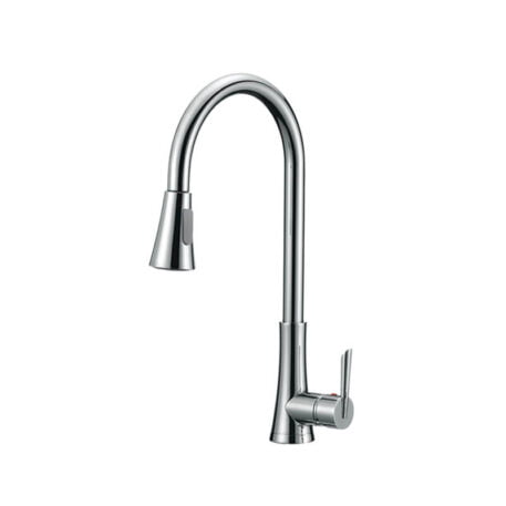 Kitchen mixer tap w/ pull out head chrome